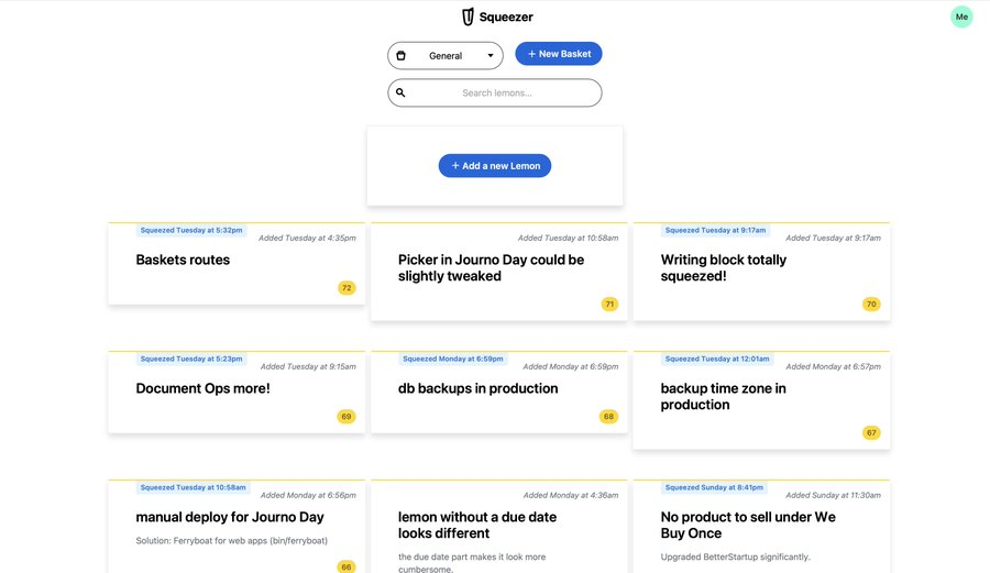 Squeezer transforms your bugs, everyday issues, and ideas into streamlined progress.
